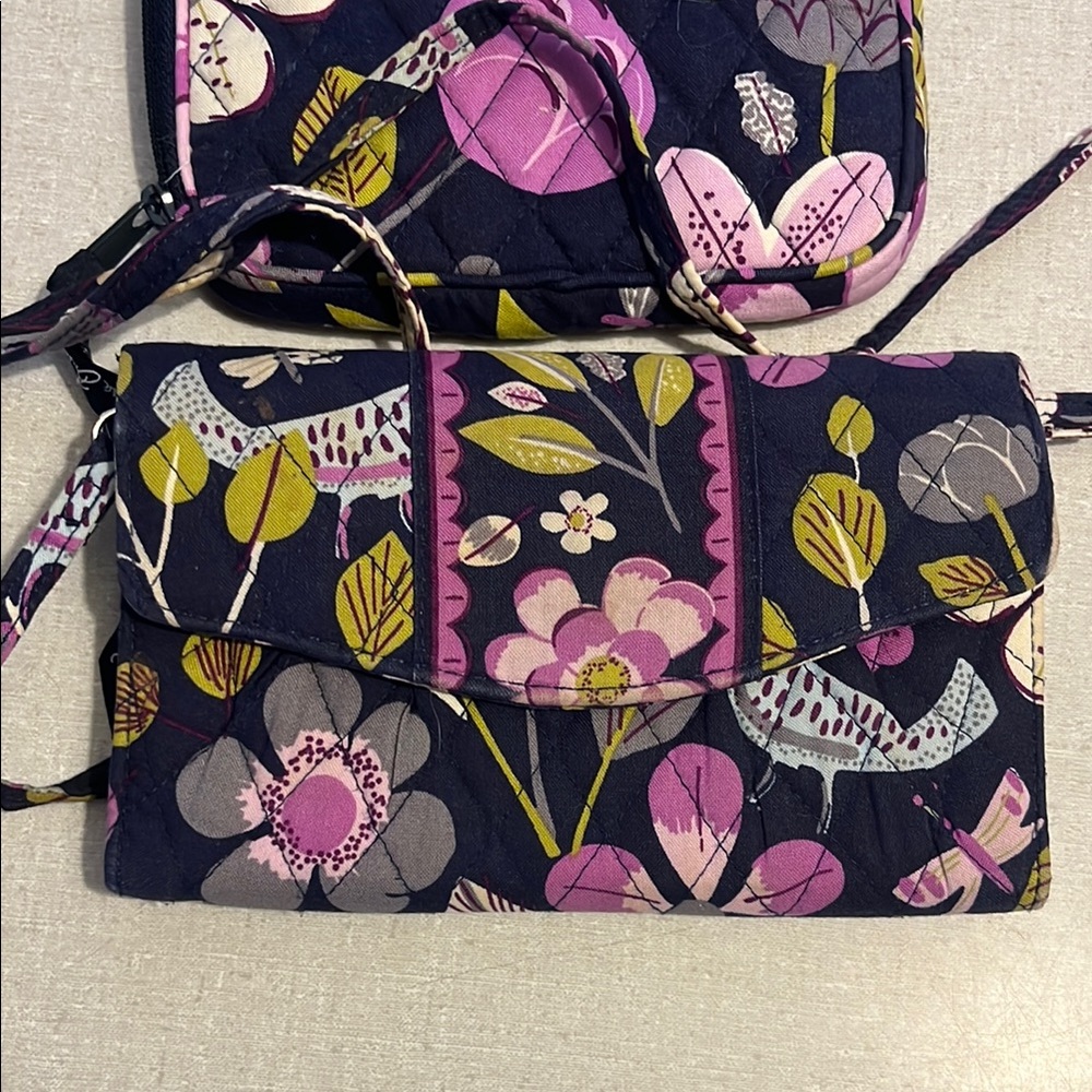 Vera Bradley Purple and Pink Quilted Crossbody Bags - Picture 13 of 17